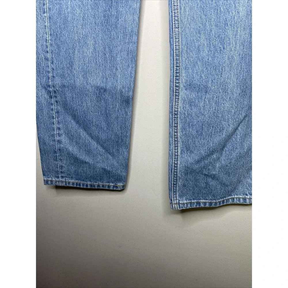 Levis 505 Mens Jeans 38 x 30 Light Medium Wash Blue Regular Straight Leg‎